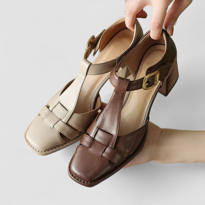 Scarlett™ – Orthopaedic T-Strap Block Heels