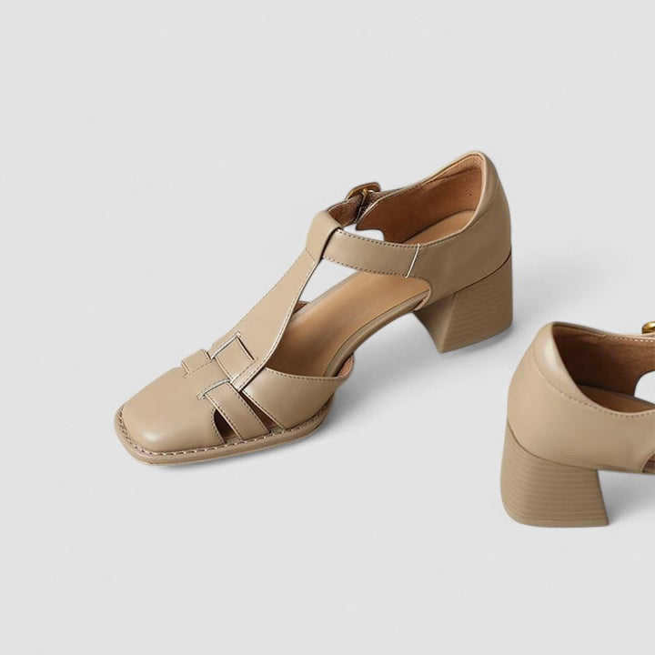 Scarlett™ – Orthopaedic T-Strap Block Heels
