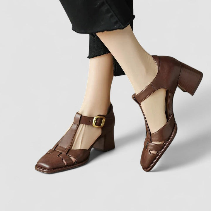 Scarlett™ – Orthopaedic T-Strap Block Heels