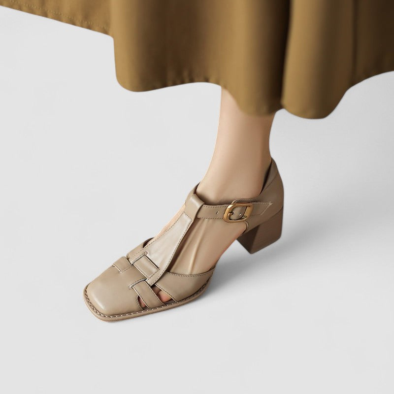 Scarlett™ – Orthopaedic T-Strap Block Heels