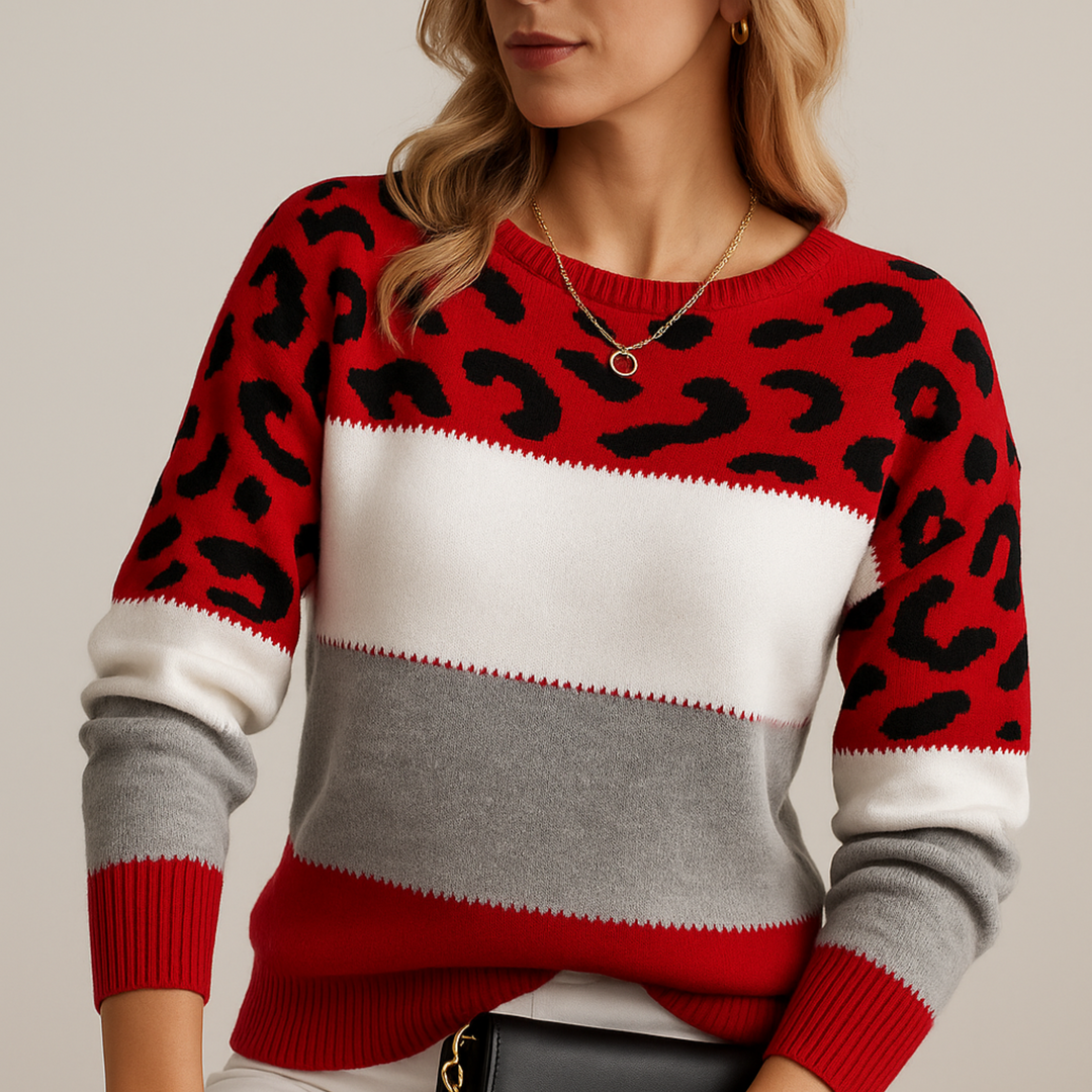Charlene | Leopard Print Casual Sweater