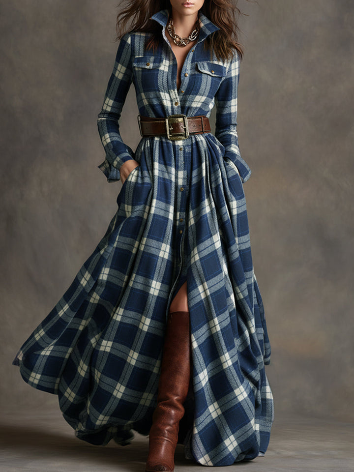 Mireline - Classic Button-Up Shirt Dress
