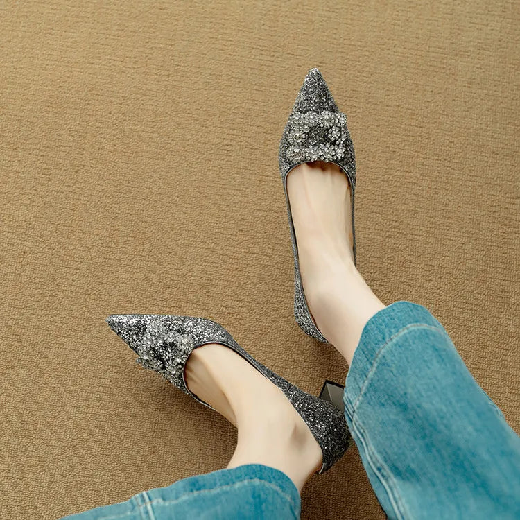 Gloria Glitter Pumps