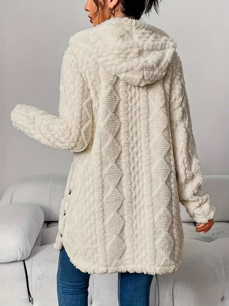 Hayden Soof | Plush Hooded Cardigan