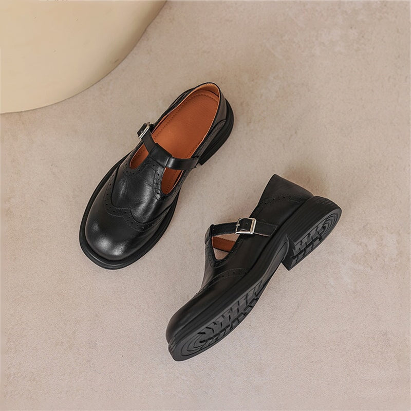 Mattea | Elegant Mary Janes Made Of Leather